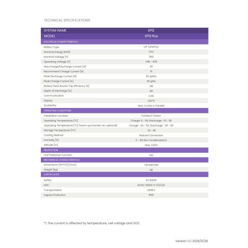 FoxESS P3-5.0-SH (5kW) & EP12 (11,5kWh) tároló