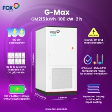 FoxESS G-Max All-in-One Energy Storage 100kW / 215kWh (2h)