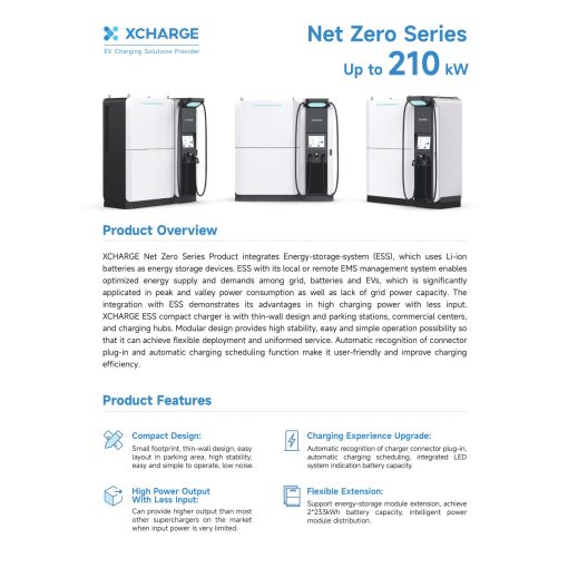 XCharge Net Zero Series Battery-Integrated DC Charger